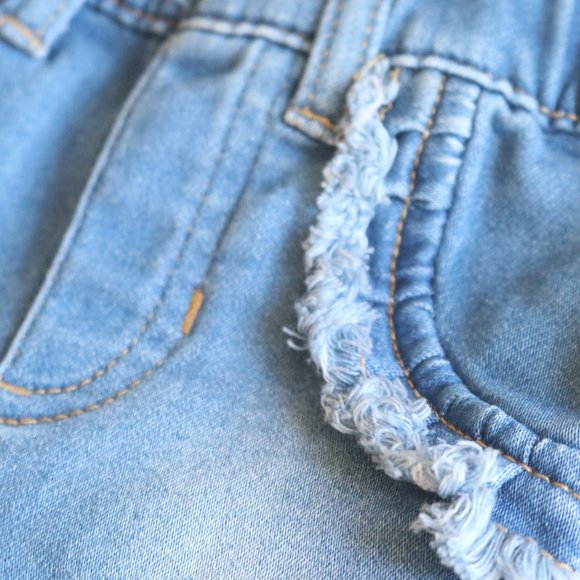 Baby Girl Clothes Soft Pull On Ruffle Jeans Leggings Long Sleeve Top 3pc Bundle - Picture 3 of 16